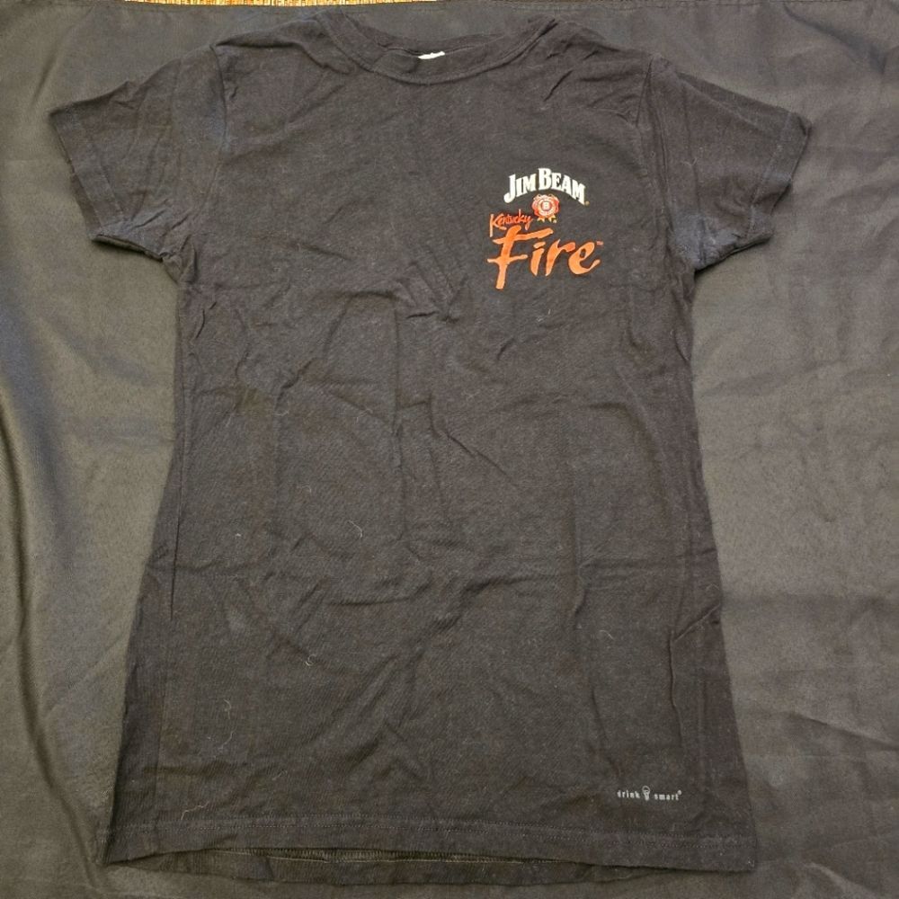 JIM BEAM Kentucky Fire Logo Short Sleeve T-Shirt